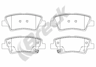 Комплект тормозных колодок, дисковый тормоз BRECK купить